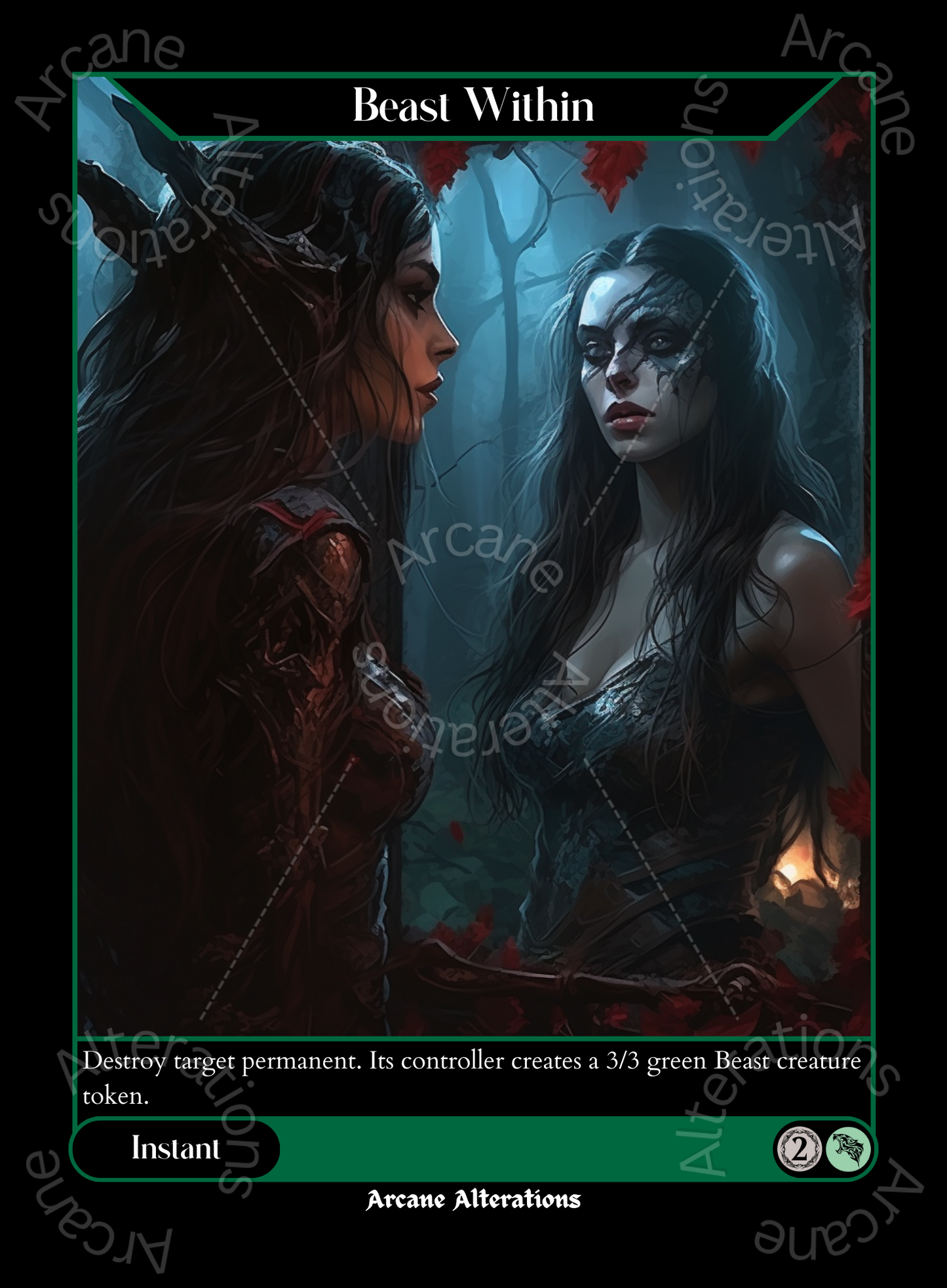 Beast Within - High Quality Altered Art Custom Proxy Cards