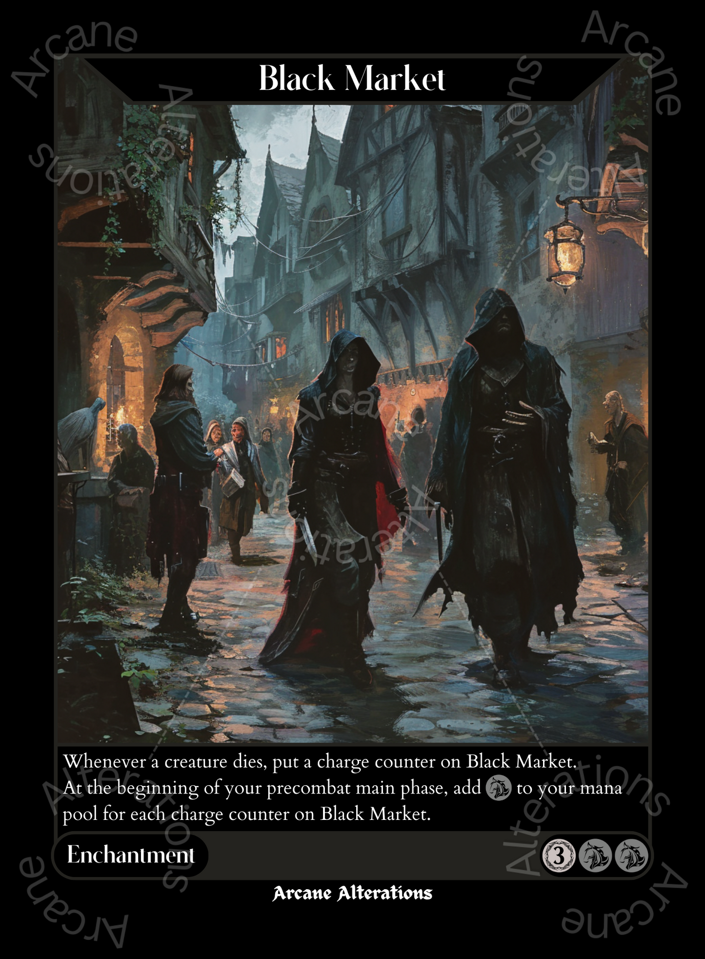 Black Market - High Quality Altered Art Custom Proxy Cards