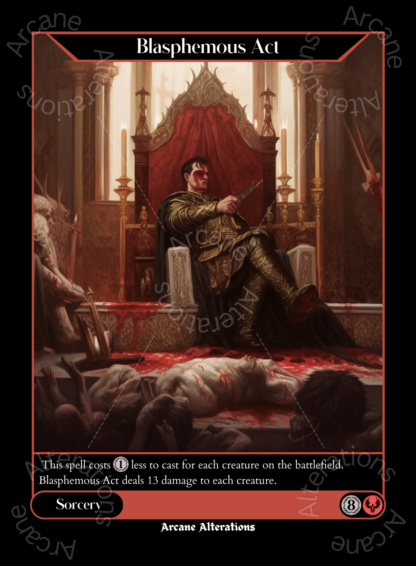 Blasphemous Act - High Quality Altered Art Custom Proxy Cards