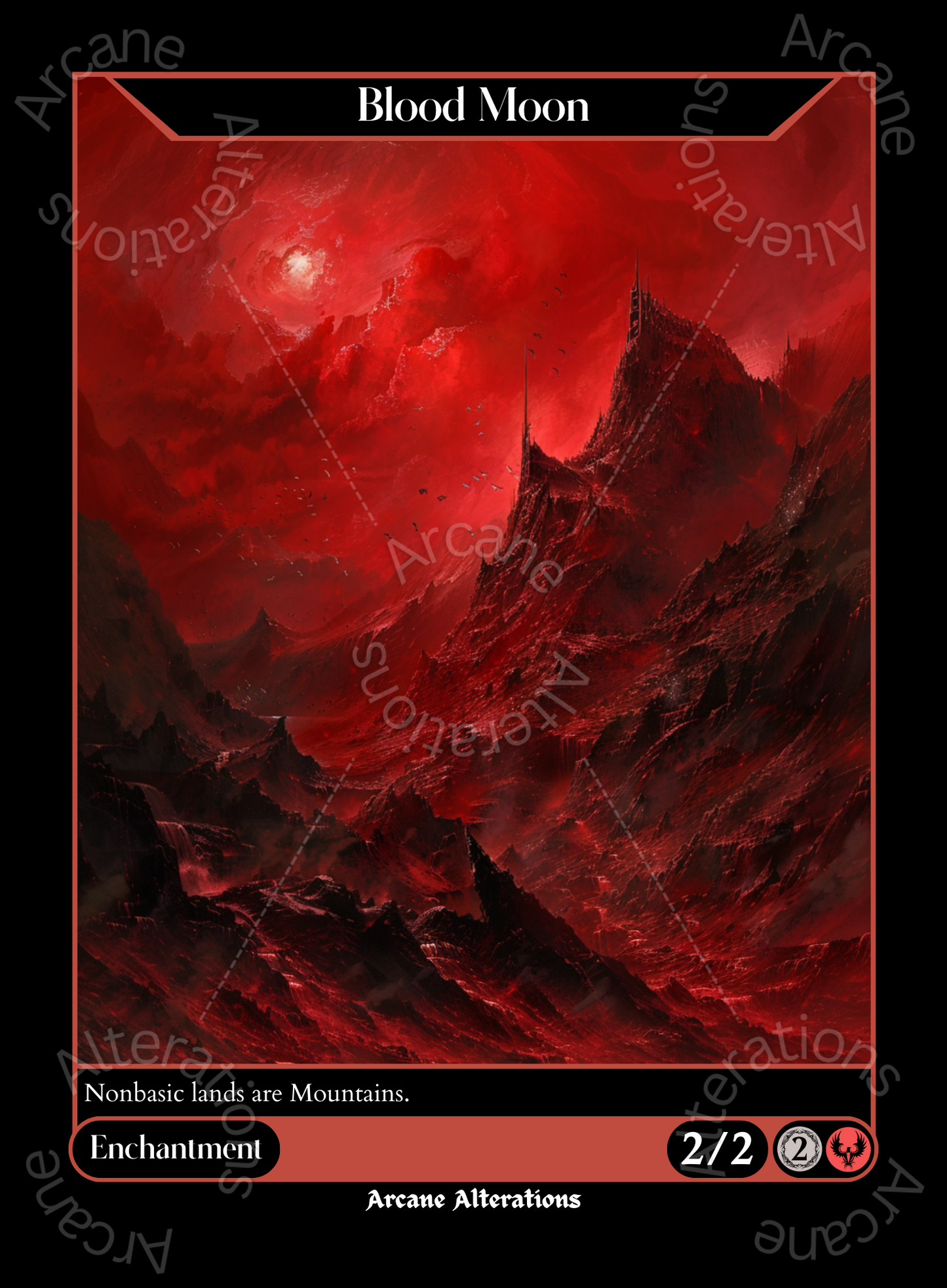 Blood Moon - High Quality Altered Art Custom Proxy Cards