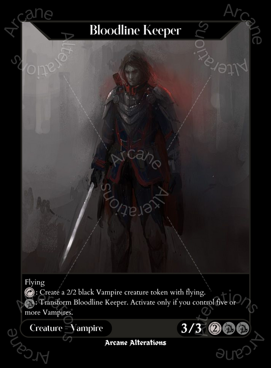 Bloodline Keeper Vampire Lord The Elder Scrolls Crossover - High Quality Altered Art Custom Proxy Cards