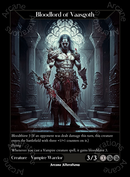 Bloodlord of Vaasgoth - High Quality Altered Art Custom Proxy Cards