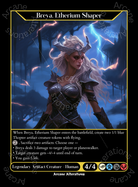 Breya, Etherium Shaper - High Quality Altered Art Custom Proxy Cards