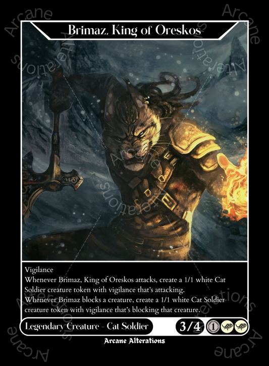 Brimaz, King of Oreskos Imperial Soldier The Elder Scrolls Crossover - High Quality Altered Art Custom Proxy Cards