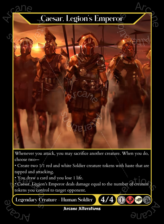 Caesar, Legion Emperor Fallout Crossover  - High Quality Altered Art Custom Proxy Cards