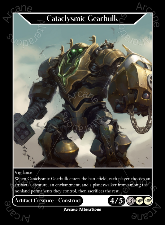 Cataclysmic Gearhulk - High Quality Altered Art Custom Proxy Cards