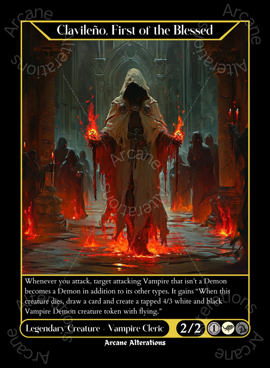 Clavileno, First of the Blessed - High Quality Altered Art Custom Proxy Cards