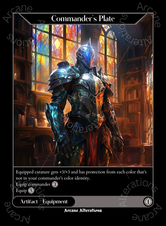 Commander's Plate - High Quality Altered Art Custom Proxy Cards