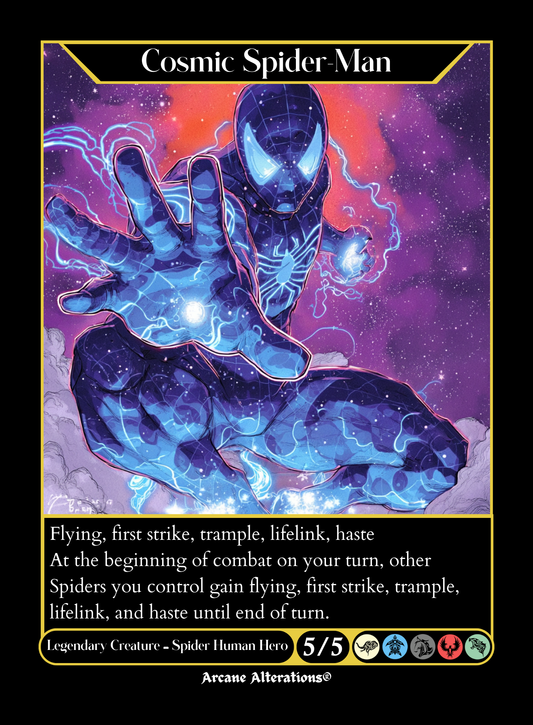 Cosmic Spider-Man - Full Art Altered Art Custom Proxy Cards