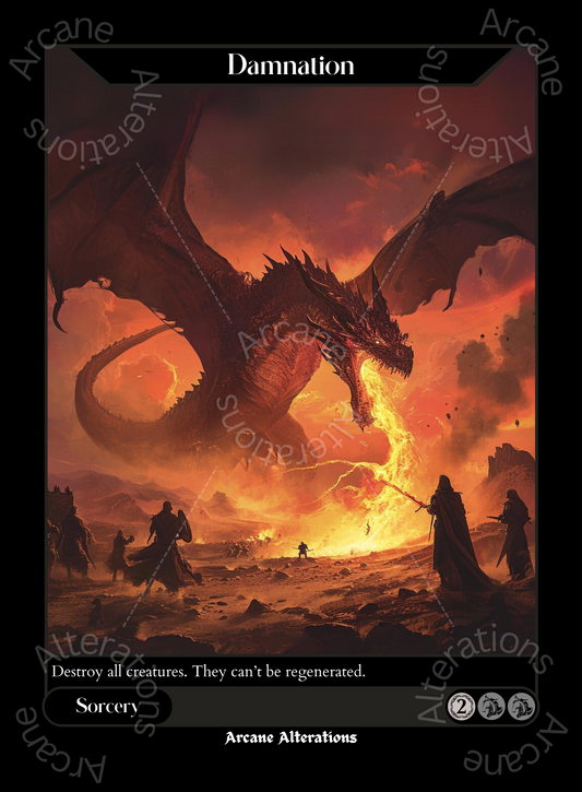 Damnation - High Quality Altered Art Custom Proxy Cards