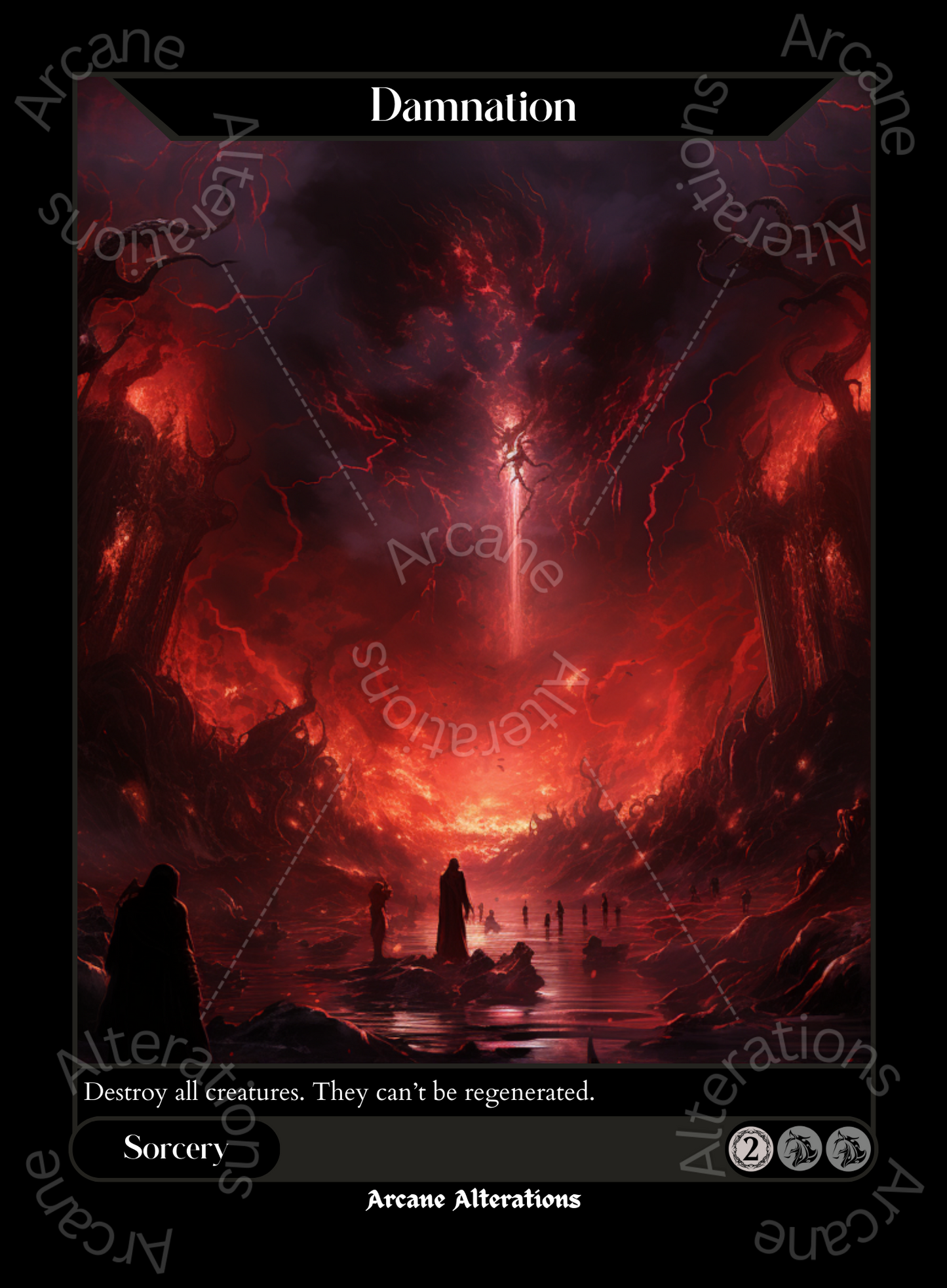 Damnation - High Quality Altered Art Custom Proxy Cards