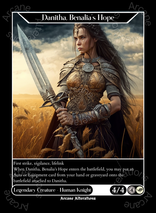 Danitha, Benalia's Hope - High Quality Altered Art Custom Proxy Cards