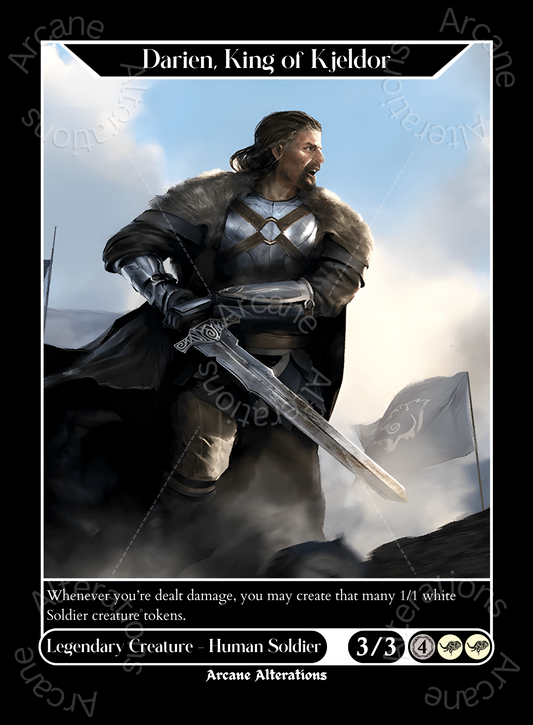 Darien, King of Kjeldor Ulfric Stormcloak The Elder Scrolls Crossover - High Quality Altered Art Custom Proxy Cards