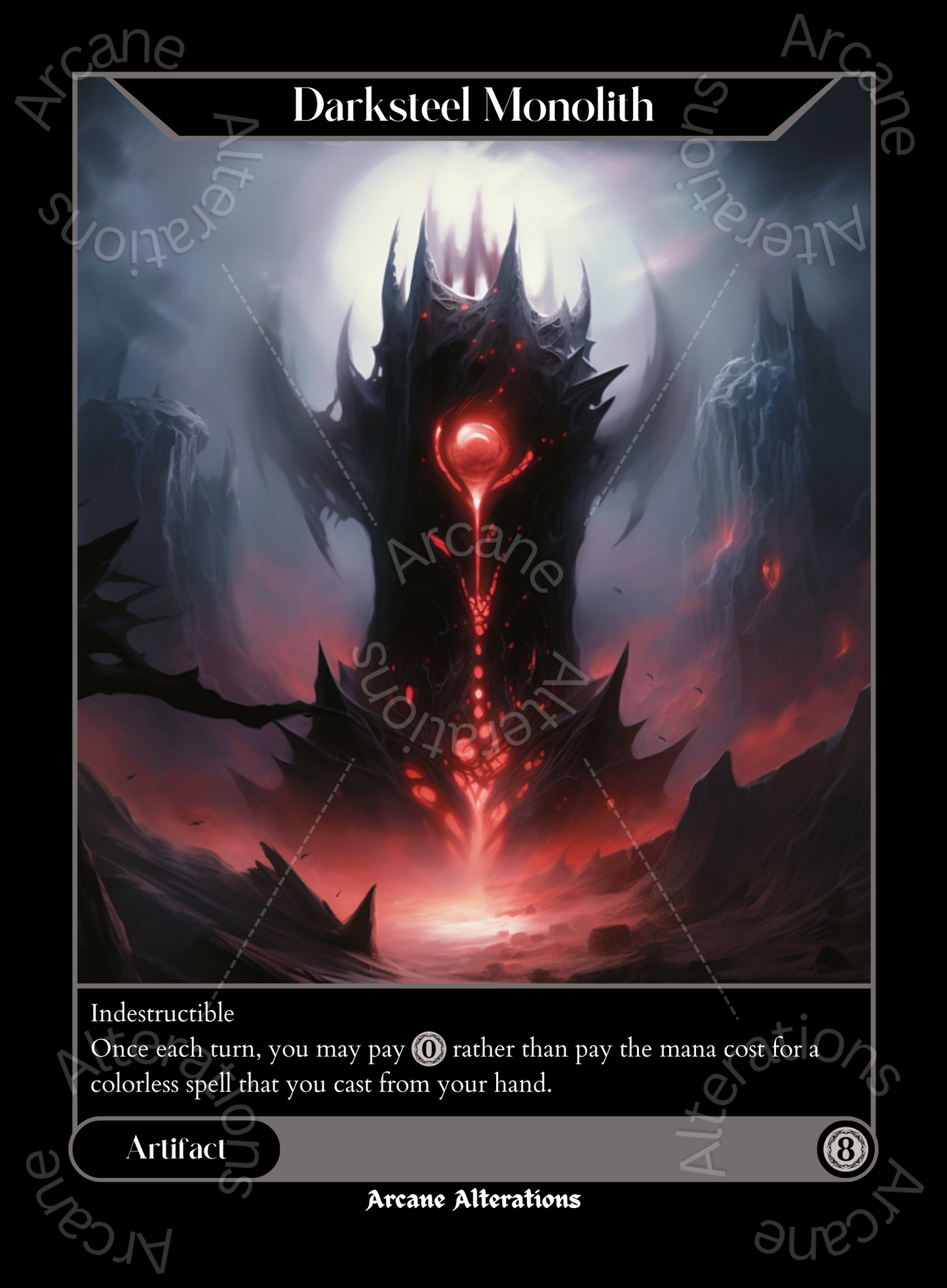 Darksteel Monolith - High Quality Altered Art Custom Proxy Cards