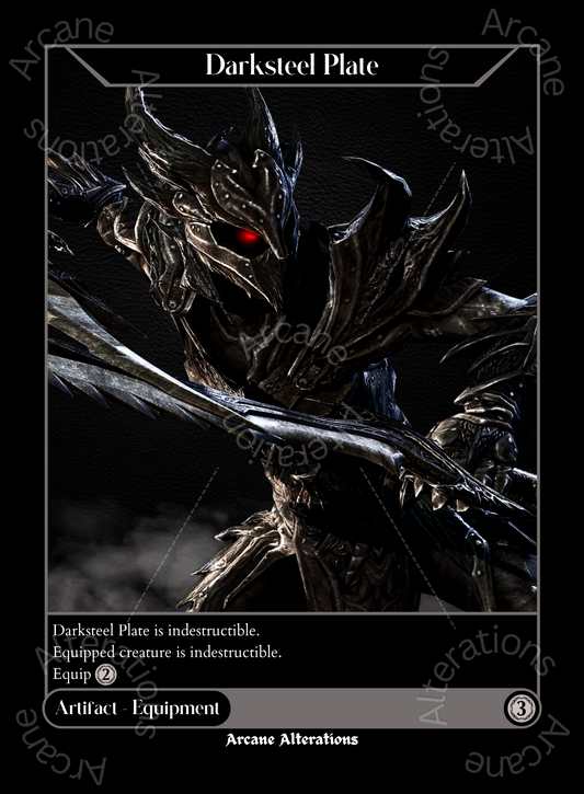 Darksteel Plate Daedric Armor The Elder Scrolls Crossover - High Quality Altered Art Custom Proxy Cards