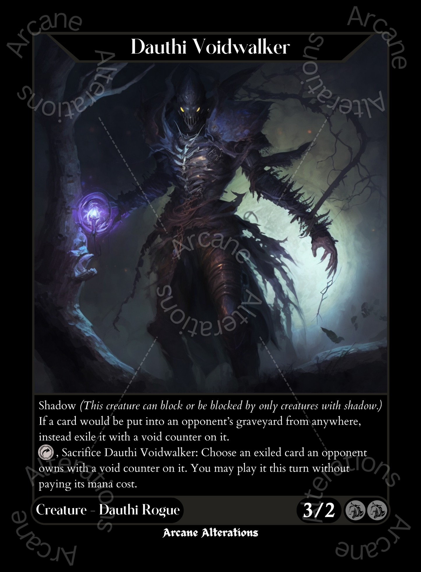 Dauthi Voidwalker - High Quality Altered Art Custom Proxy Cards