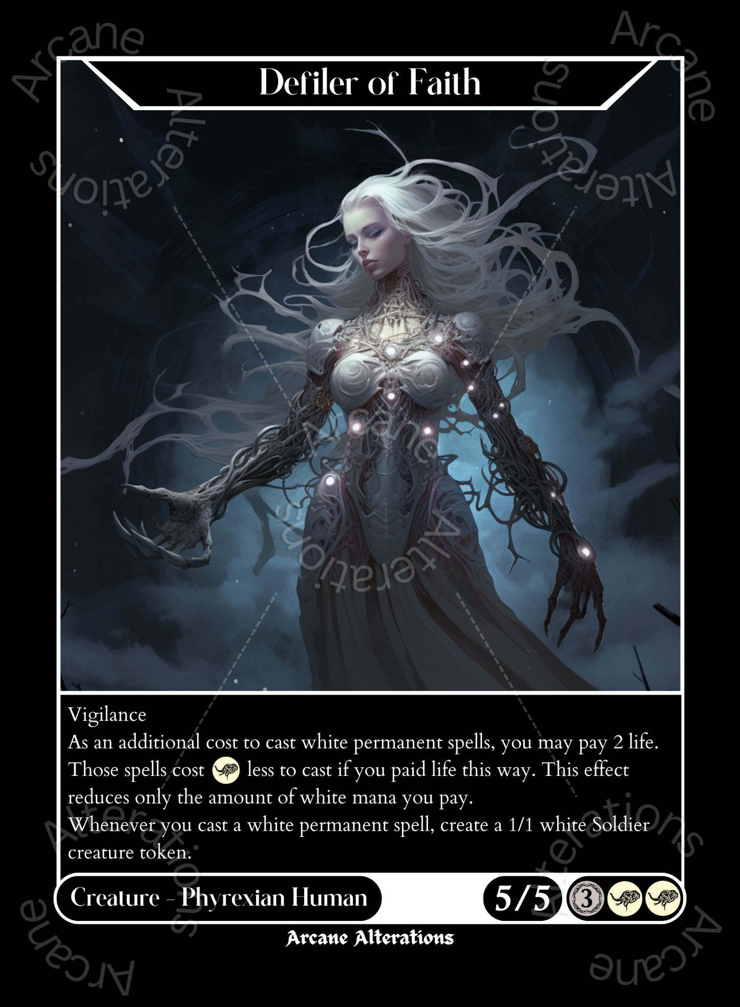 Defiler of Flesh - High Quality Altered Art Custom Proxy Cards