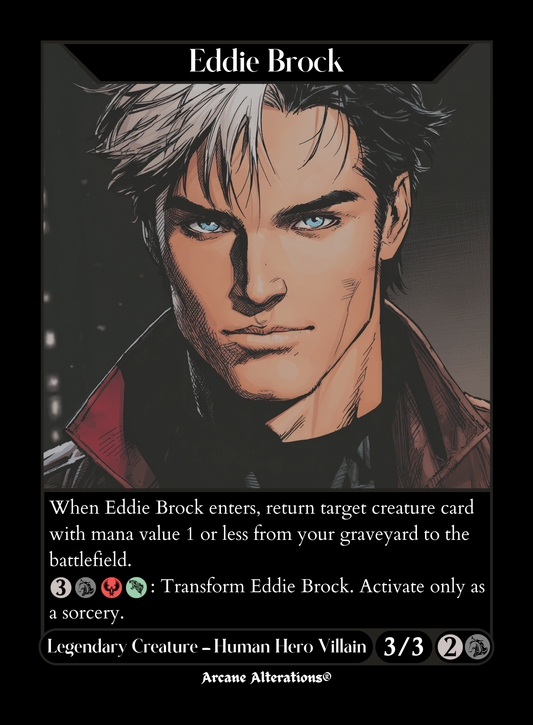Eddie Brock / Venom, Lethal Protector - Full Art Altered Art Custom Proxy Cards