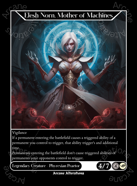 Elesh Norn, Mother of Machines - High Quality Altered Art Custom Proxy Cards