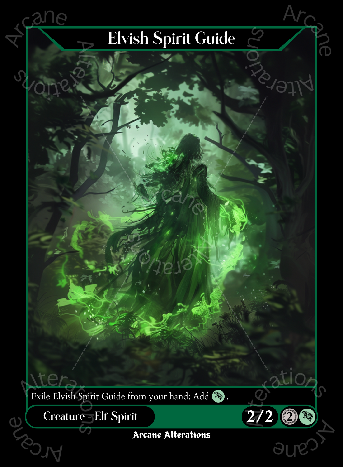 Elvish Spirit Guide - High Quality Altered Art Custom Proxy Cards