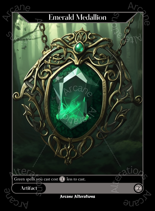 Emerald Medallion - High Quality Altered Art Custom Proxy Cards