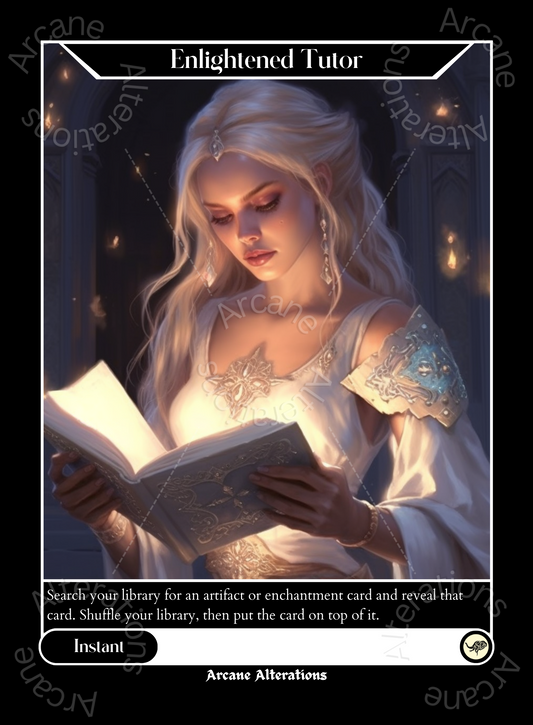 Enlightened Tutor - High Quality Altered Art Custom Proxy Cards