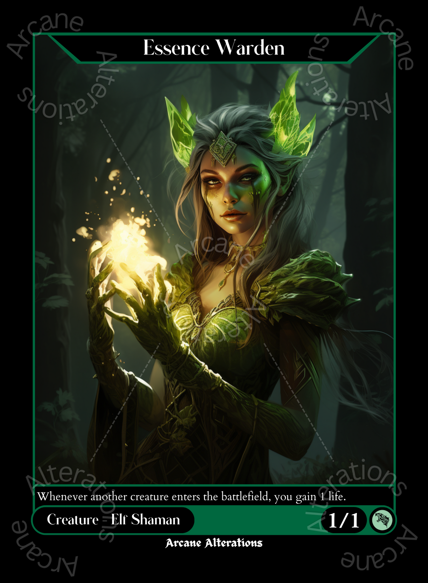 Essence Warden - High Quality Altered Art Custom Proxy Cards