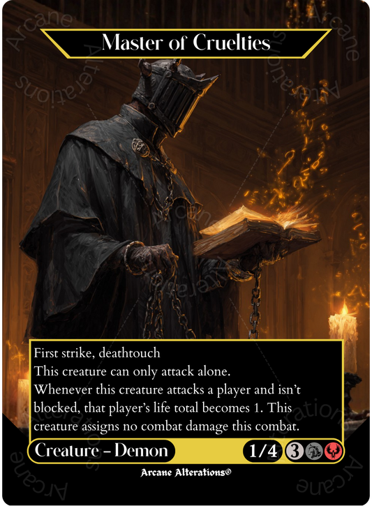 Master of Cruelties - Full Art Altered Art Custom Proxy Cards