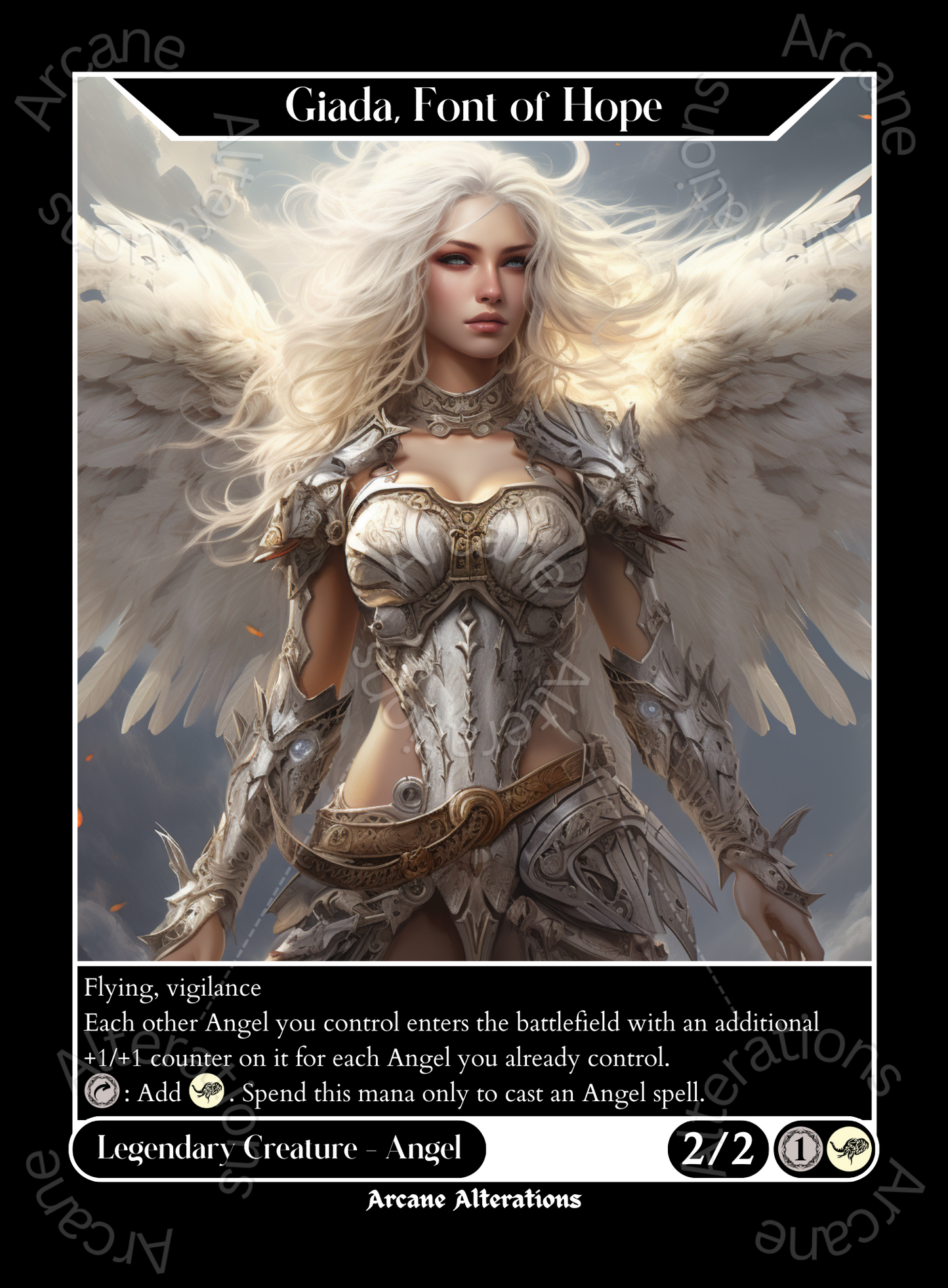 Giada, Font of Hope - High Quality Altered Art Custom Proxy Cards