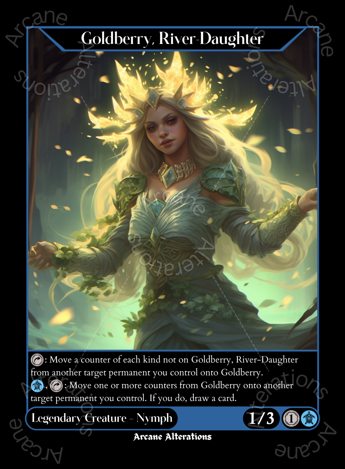 Goldberry, River-Daughter - High Quality Altered Art Custom Proxy Cards