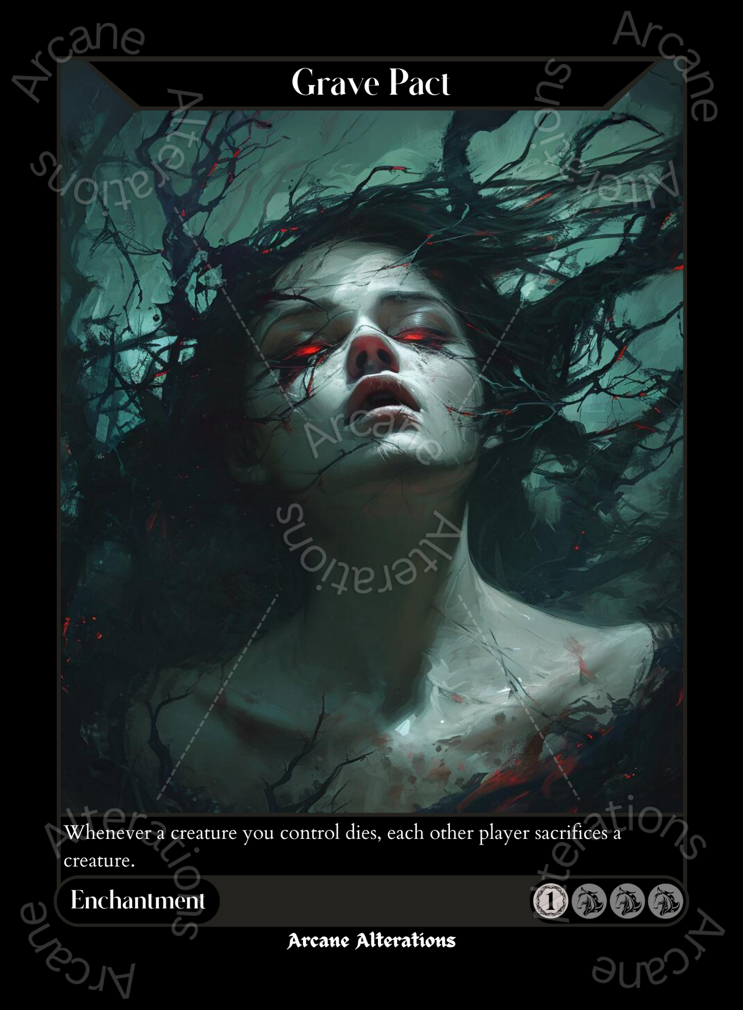 Grave Pact - High Quality Altered Art Custom Proxy Cards