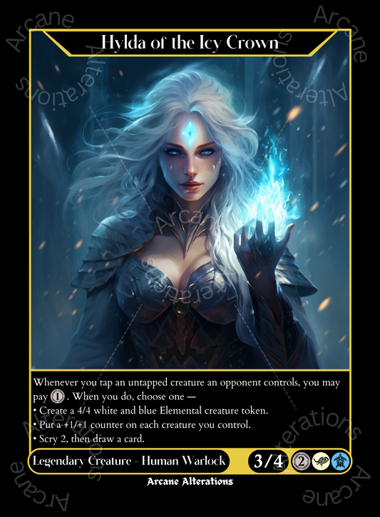 Hylda of the Icy Crown - High Quality Altered Art Custom Proxy Cards