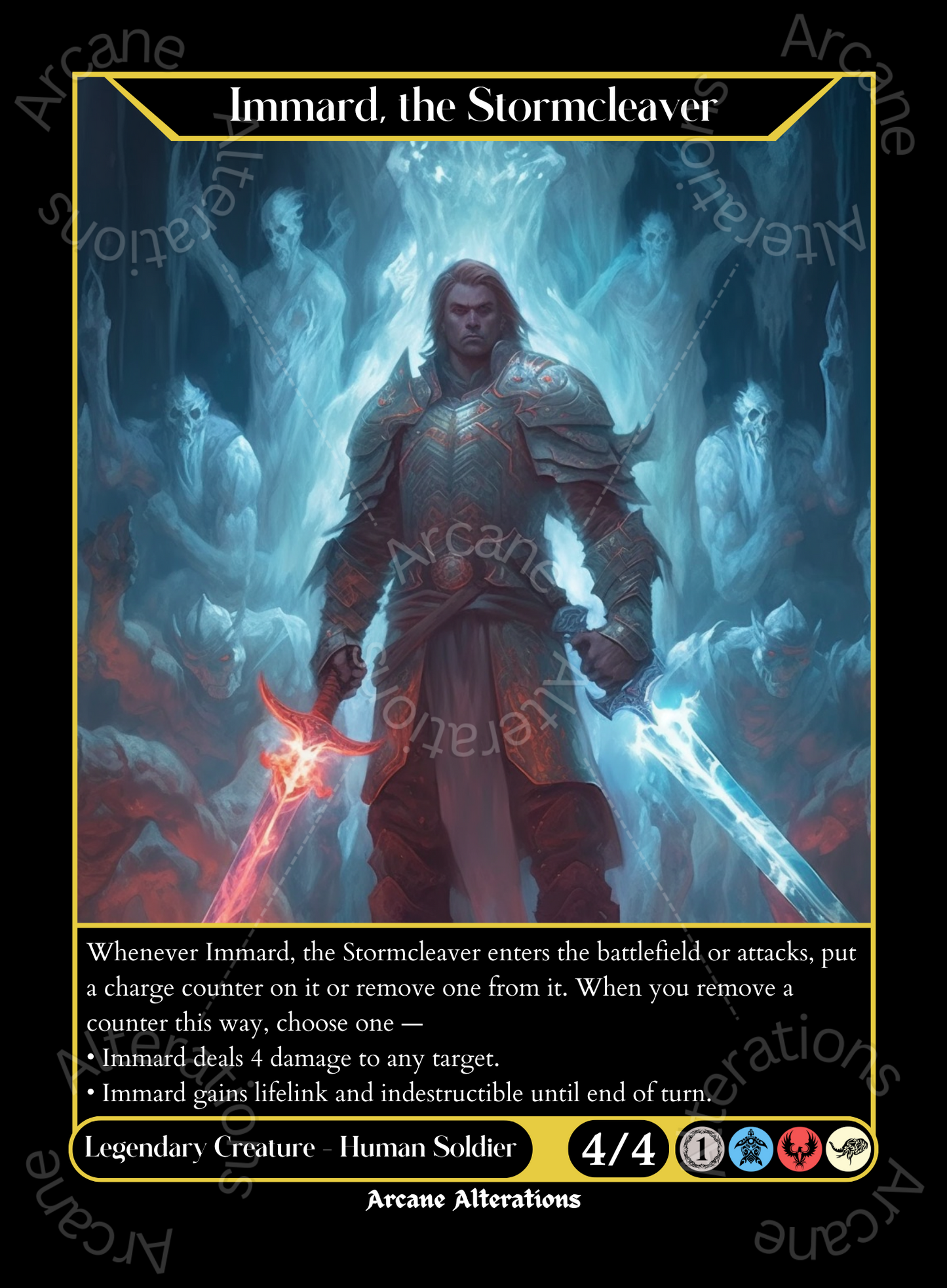 Immard, the Stormcleaver - High Quality Altered Art Custom Proxy Cards