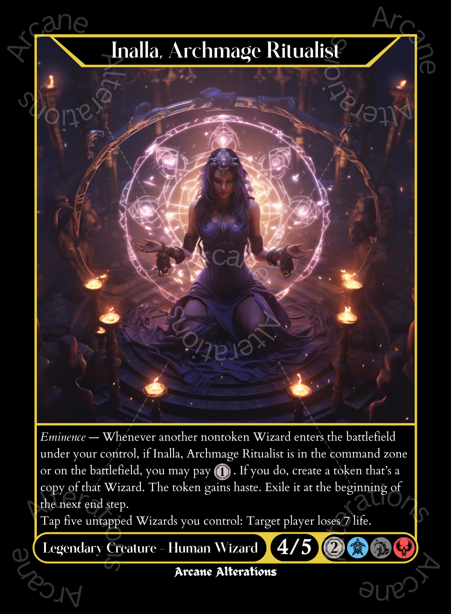 Inalla, Archmage Ritualist - High Quality Altered Art Custom Proxy Cards