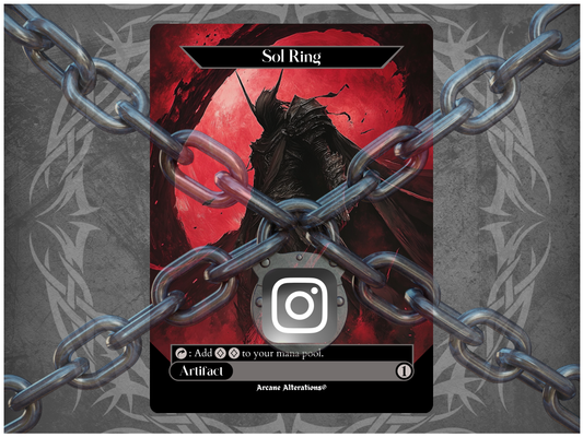Free Instagram Exclusive Full Art Sol Ring Promo Card - One Per Person