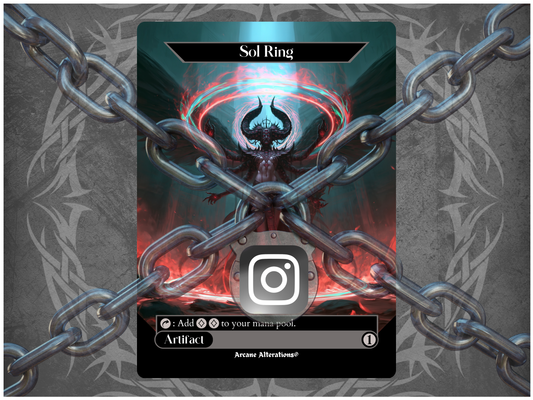 Free Instagram Exclusive Full Art Sol Ring Promo Card - One Per Person