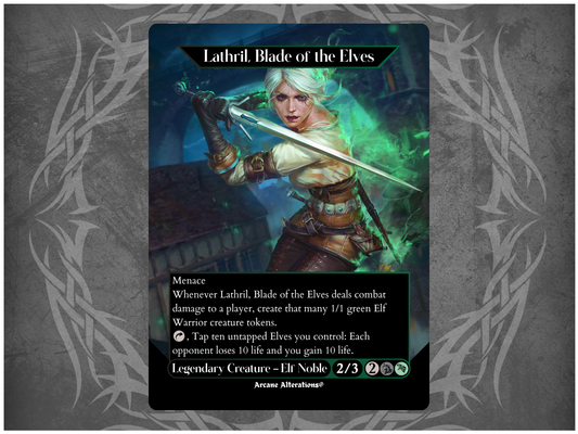 Free Full Art Lathril, Blade of the Elves Ciri Promo Card - One Per Person