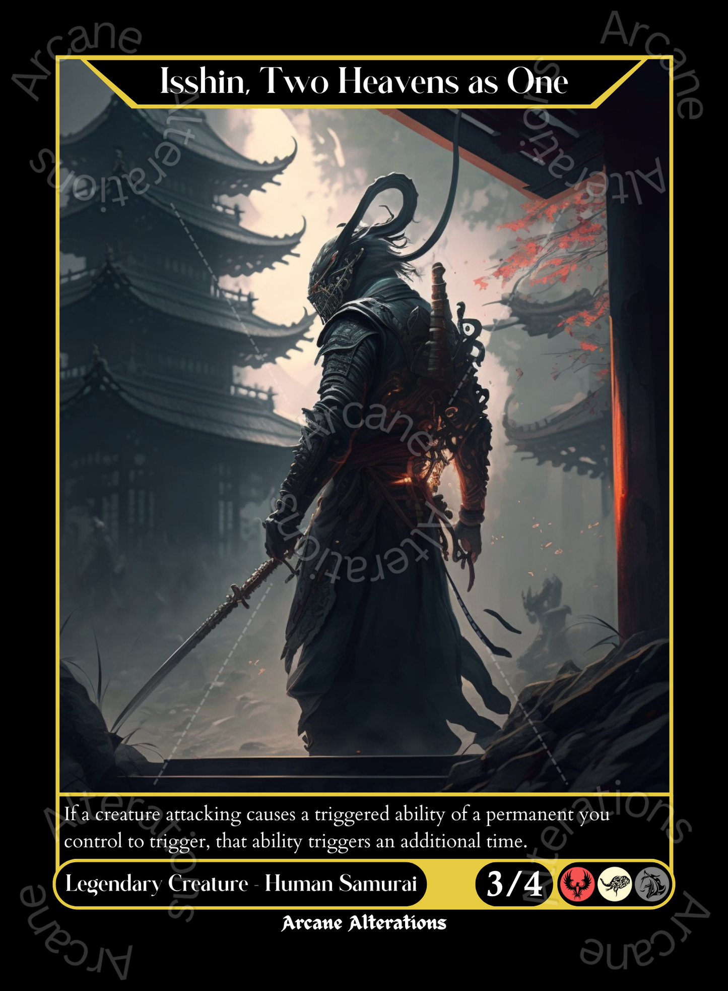 Isshin, Two Heavens As One - High Quality Altered Art Custom Proxy Cards