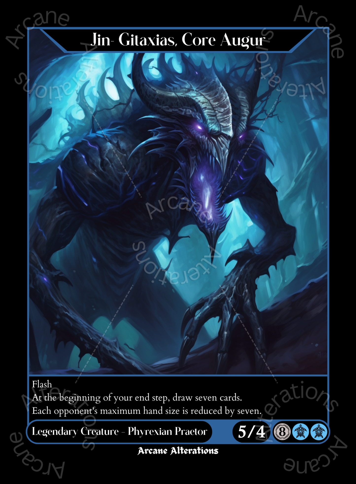 Jin-Gitaxias, Core Augur - High Quality Altered Art Custom Proxy Cards