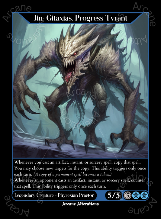 Jin-Gitaxias, Progress Tyrant - High Quality Altered Art Custom Proxy Cards