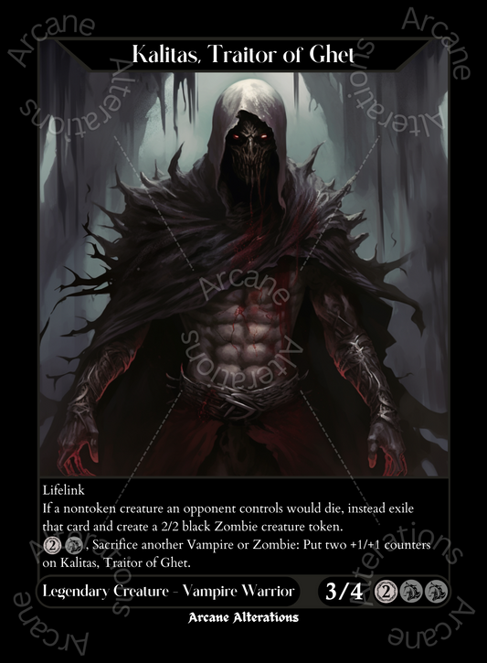 Kalitas, Traitor of Ghet - High Quality Altered Art Custom Proxy Cards