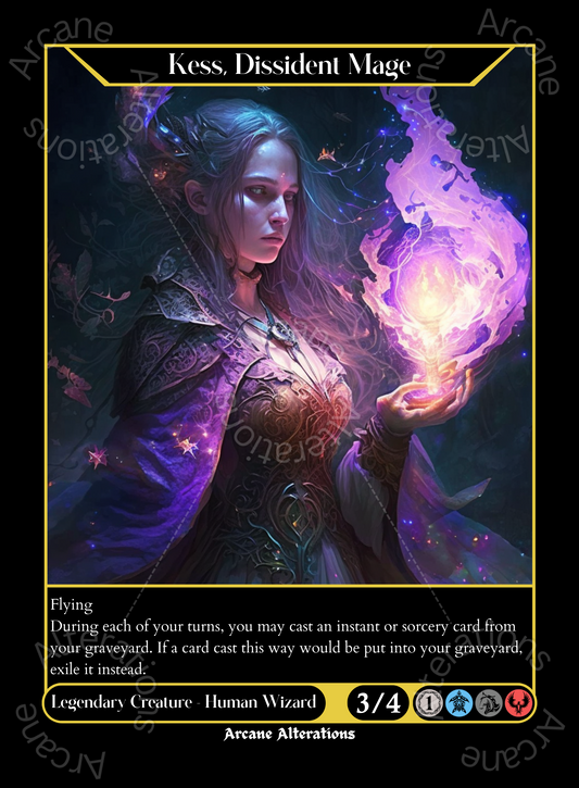 Kess, Dissident Mage - High Quality Altered Art Custom Proxy Cards