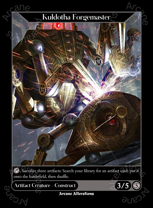 Kuldotha Forgemaster Dwarven Spider The Elder Scrolls Crossover - High Quality Altered Art Custom Proxy Cards