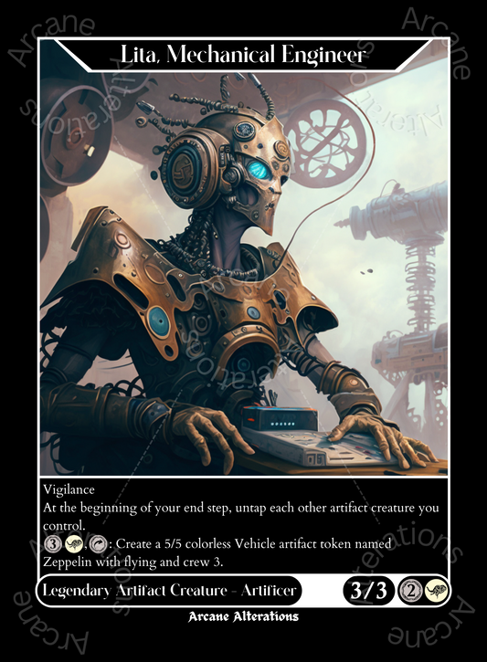 Lita, Mechanical Engineer - High Quality Altered Art Custom Proxy Cards