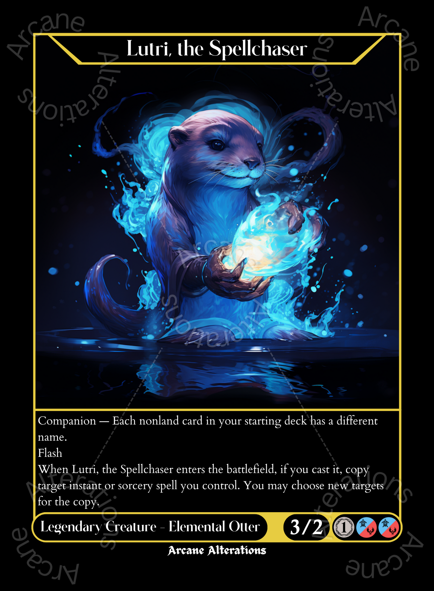 Lutri, the Spellchaser - High Quality Altered Art Custom Proxy Cards