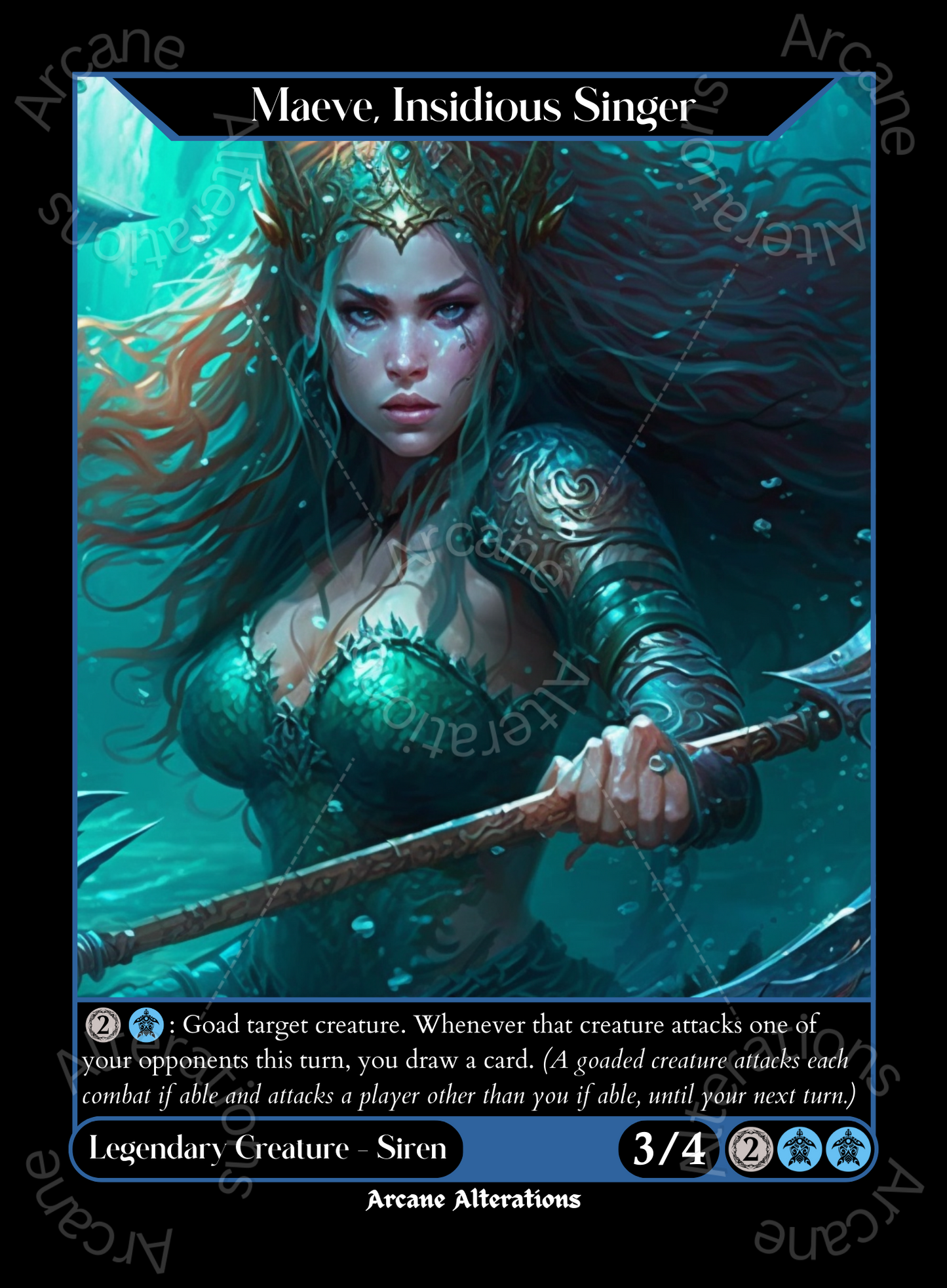 Maeve, Insidious Singer - High Quality Altered Art Custom Proxy Cards