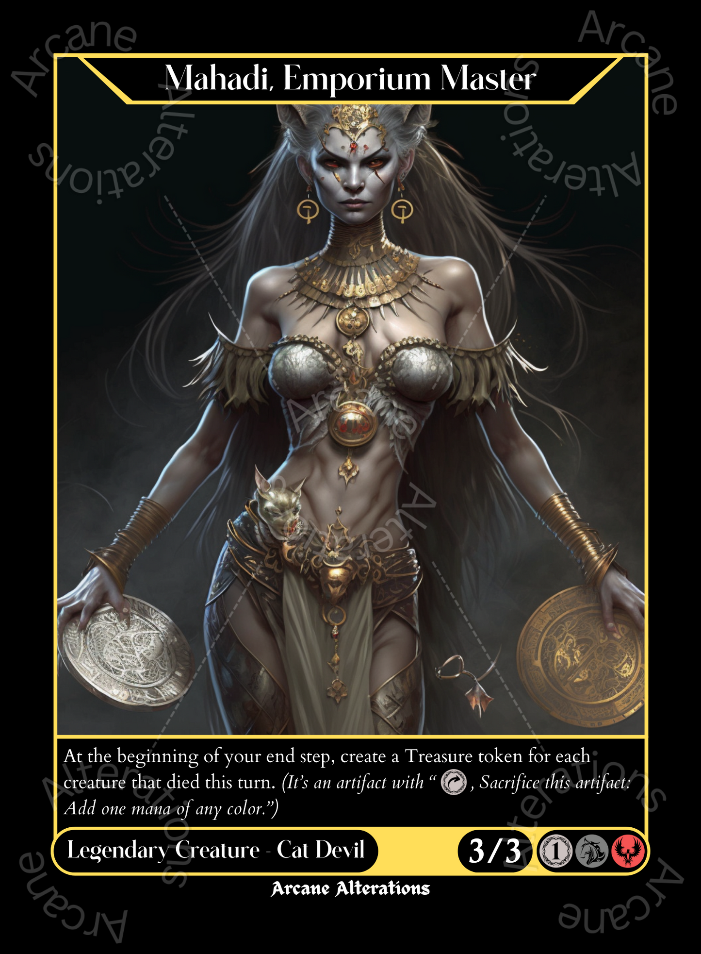 Mahadi, Emporium Master - High Quality Altered Art Custom Proxy Cards