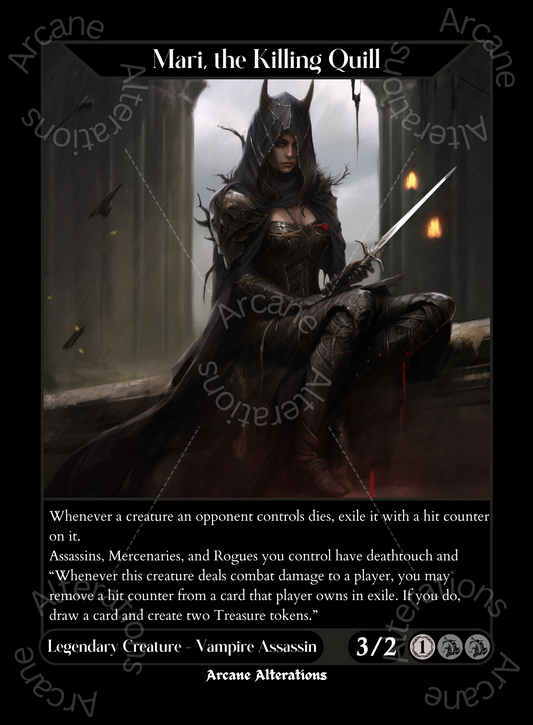 Mari, the Killing Quill - High Quality Altered Art Custom Proxy Cards