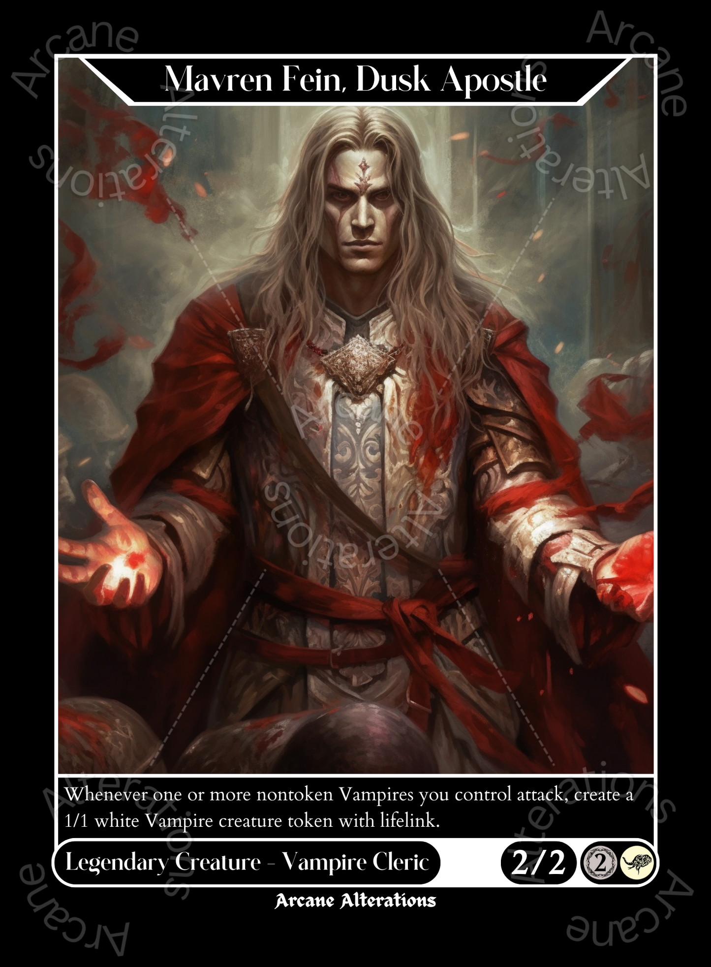 Mavren Fein, Dusk Apostle - High Quality Altered Art Custom Proxy Cards