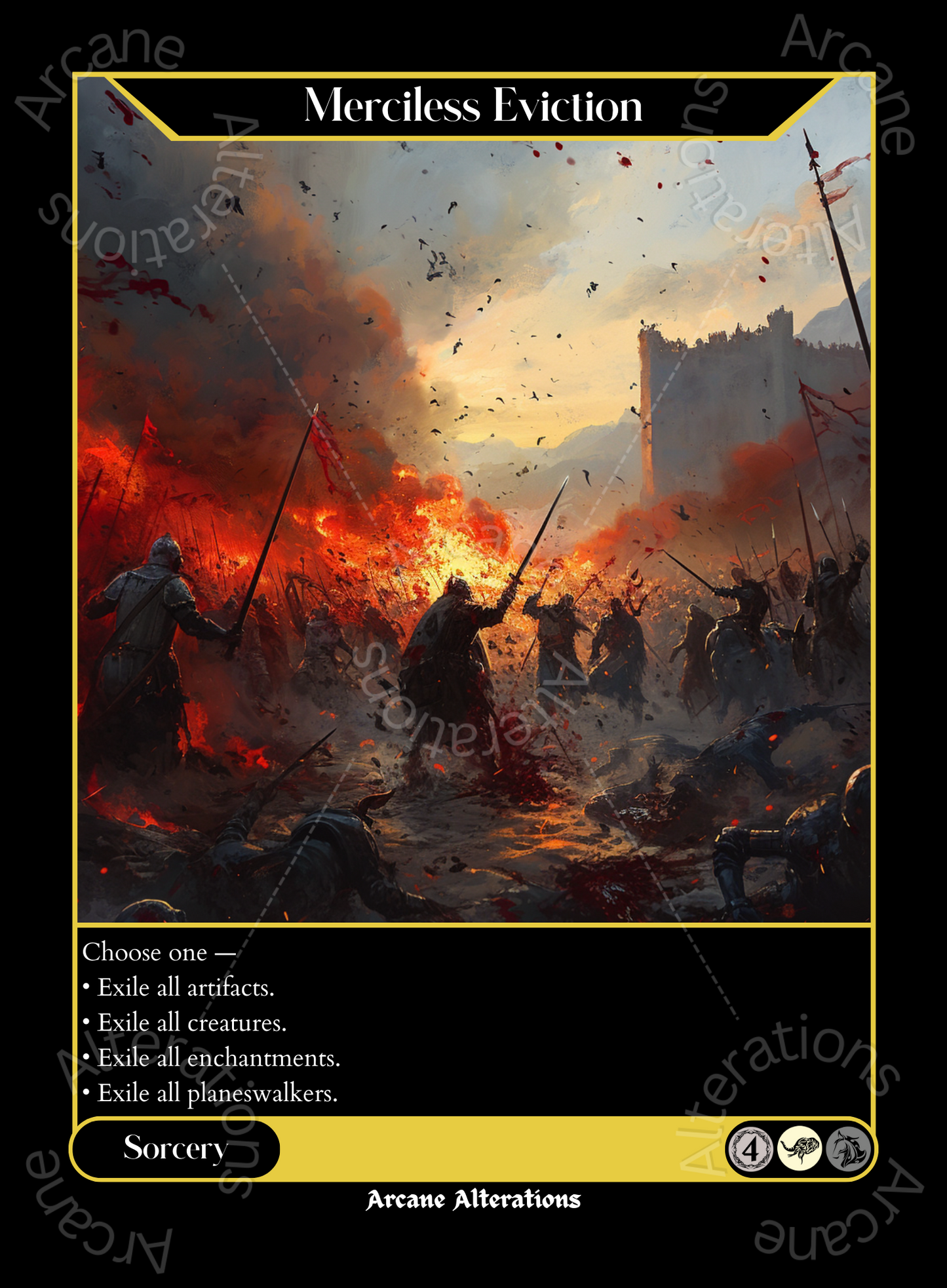 Merciless Eviction - High Quality Altered Art Custom Proxy Cards